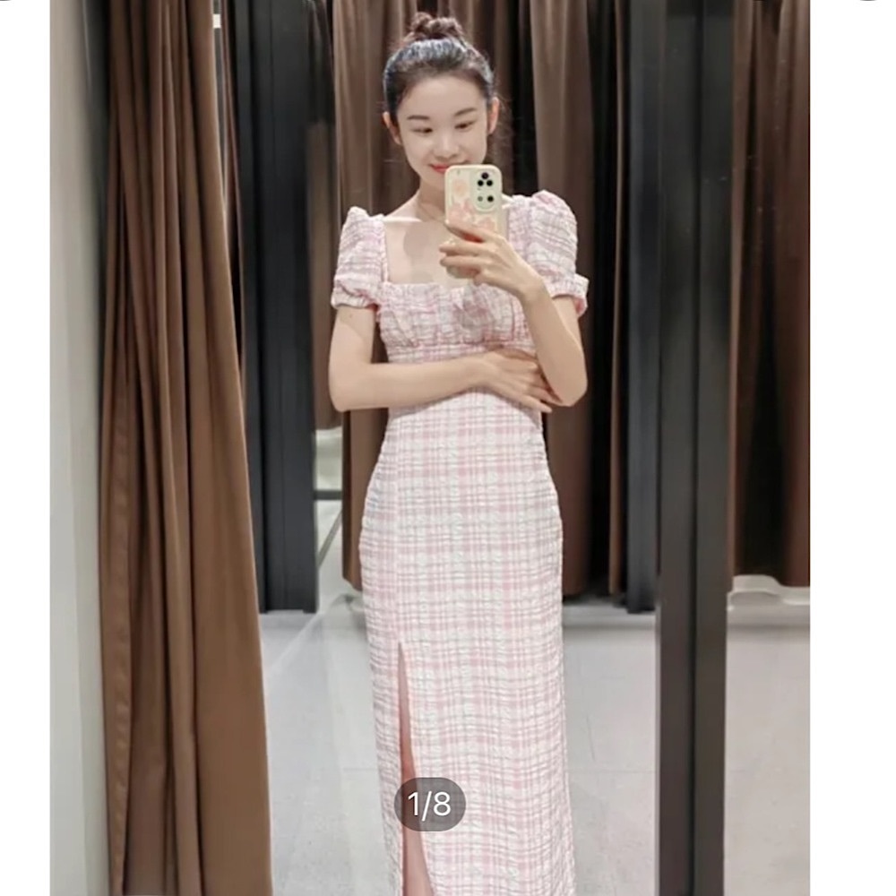 (SOLD) NWT ZARA PINK MIDI DRESS (M)